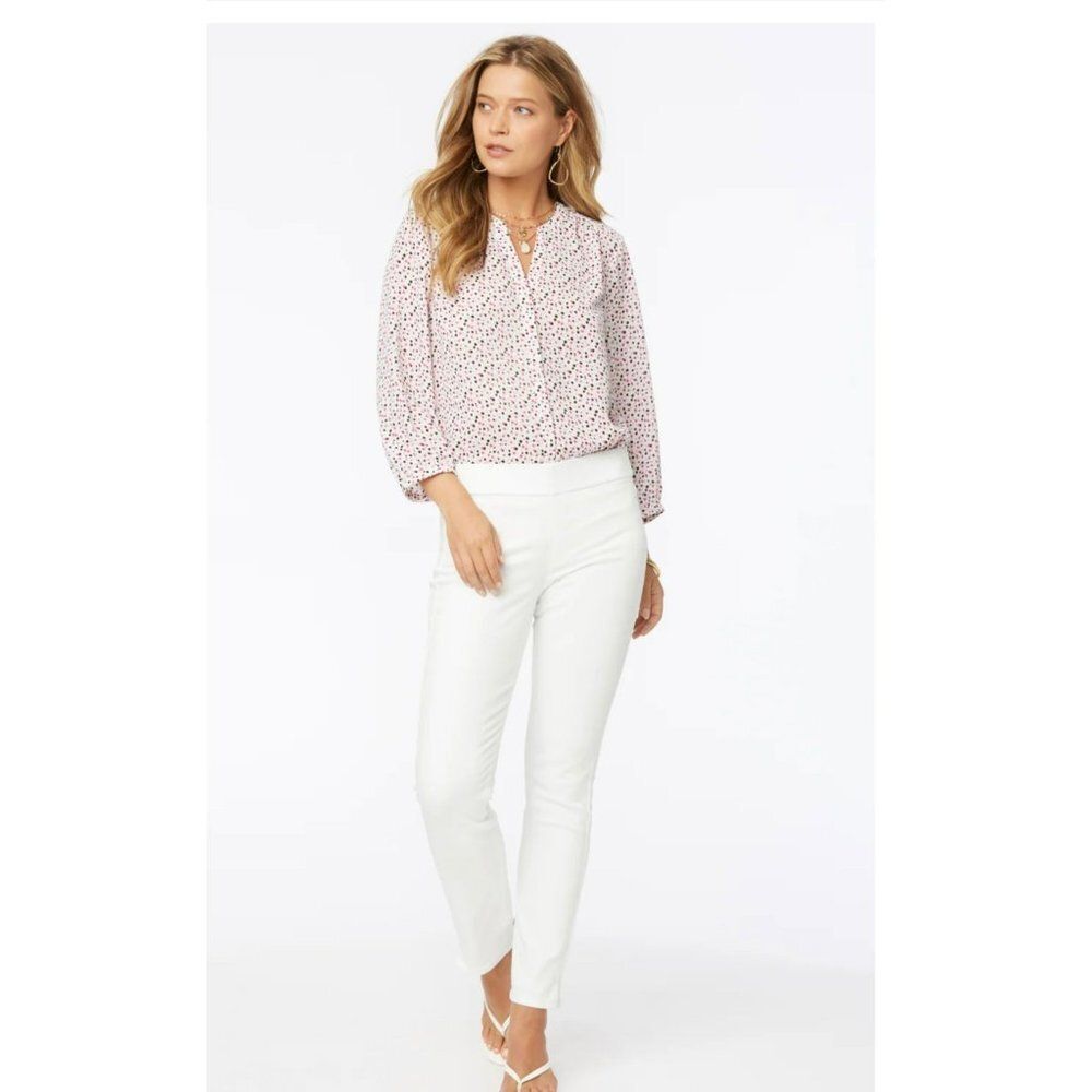 NOT YOUR DAUGHTERS JEANS WHITE ALINA PULL ON ANKLE SIZE 14